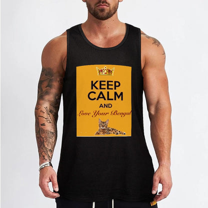 Keep Calm and Love Your Bengal Tank Top For Men