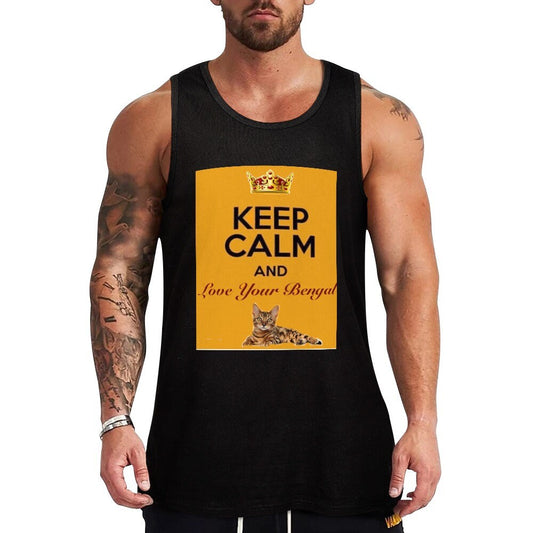 Keep Calm and Love Your Bengal Tank Top For Men