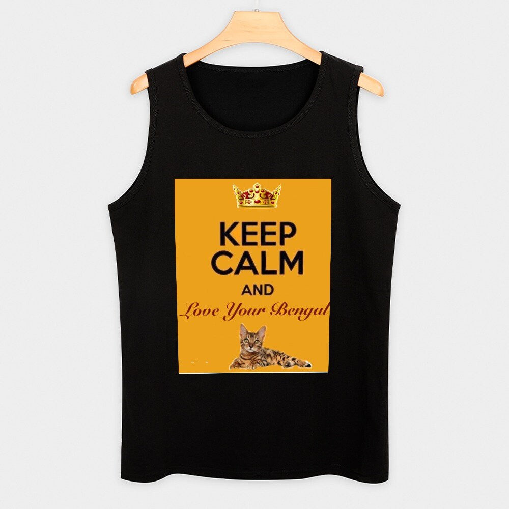 Keep Calm and Love Your Bengal Tank Top For Men