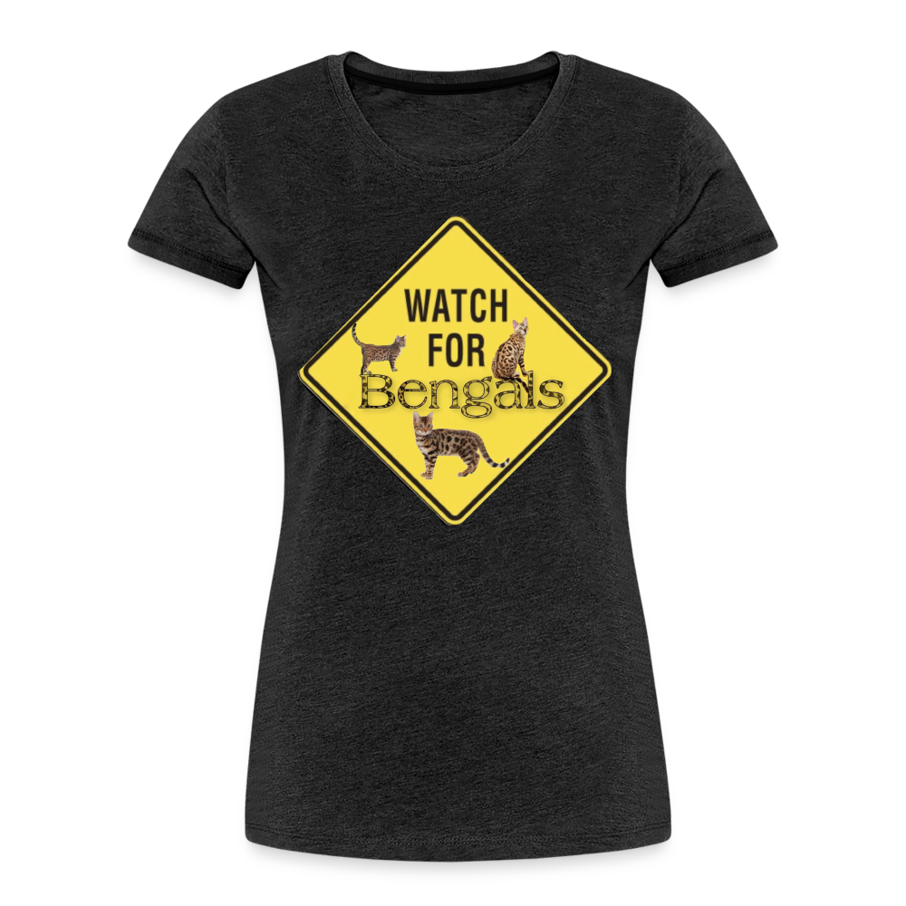 3 Bengals Women’s Premium Organic T-Shirt - charcoal grey